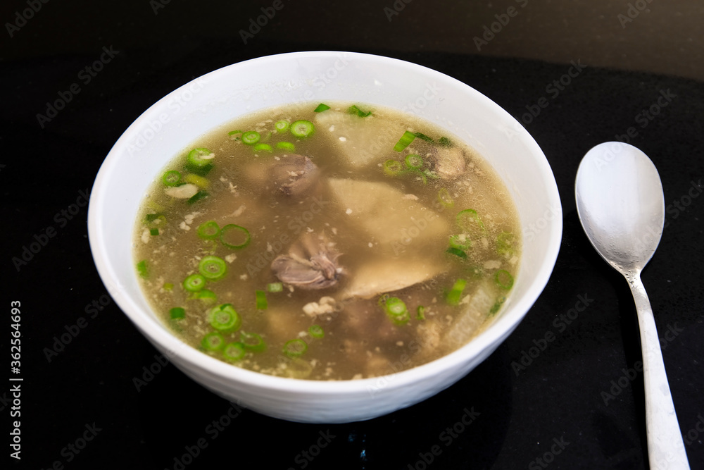 Korean Beef's Rib Bone Soup whick is called Galbitang Korean Beef's Rib Bone Soup whick is called Galbitang
