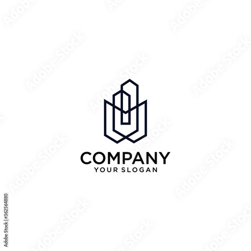 building logo icon vector template