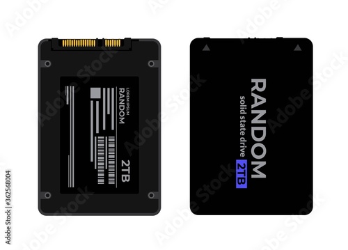 Ssd Solid state drive vector
