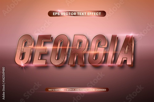Editable text effect - Bronze text style mockup concept