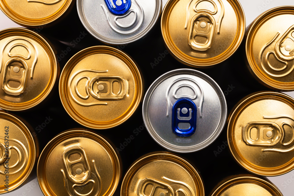 Group of aluminium cans, cold drink. Group of aluminium cans, cold drink.