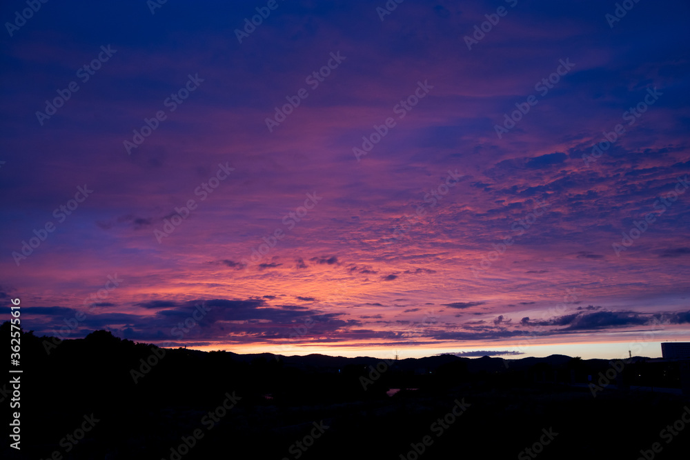 美しい夕焼け雲