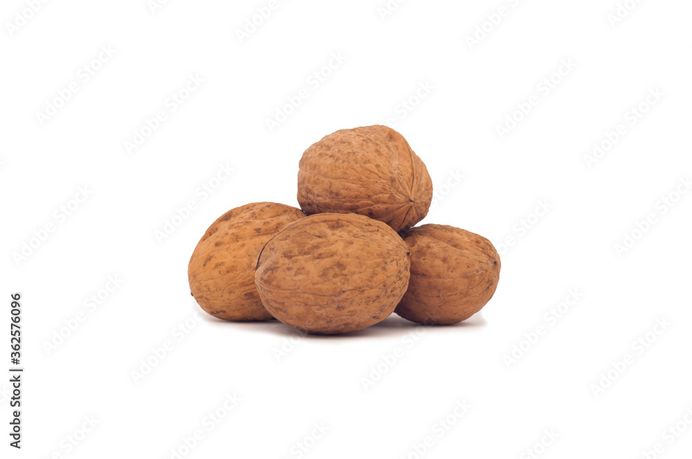 walnut isolated on white background walnut isolated on white background