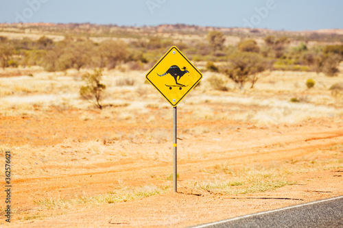 Valokuva Kangaroo Sign in Northern Territory Australia