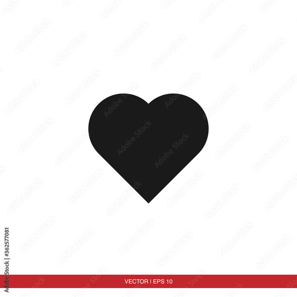 Heart, love, like, valentine icon vector