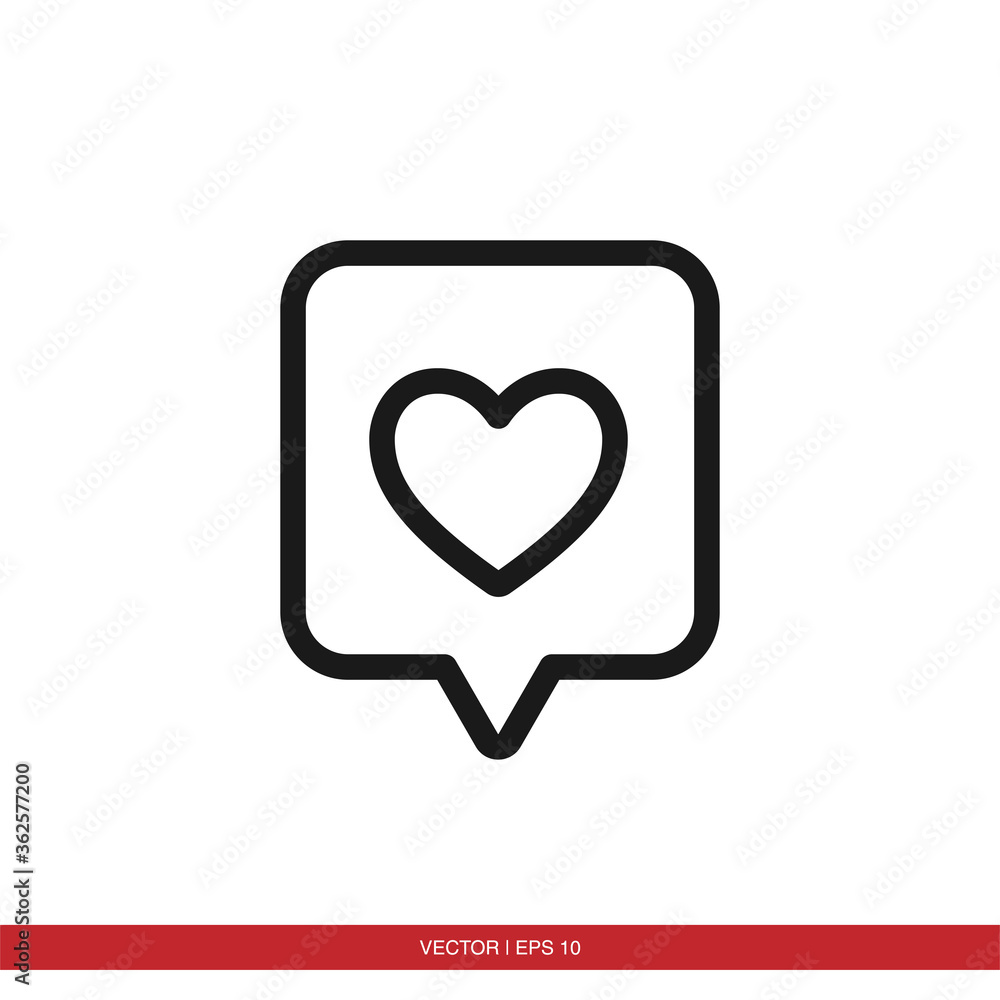 Heart, love, like, valentine icon vector