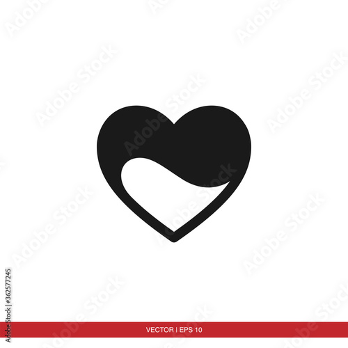 Heart, love, like, valentine icon vector
