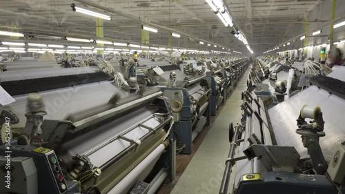 clothing and fabric manufacturing factory time lapse