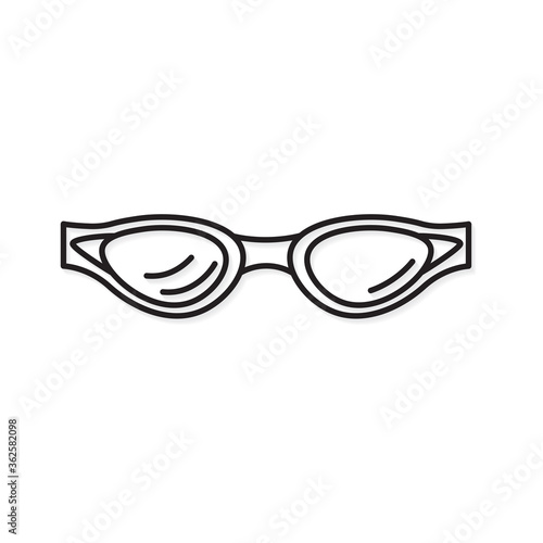swimming goggles icon- vector illustration