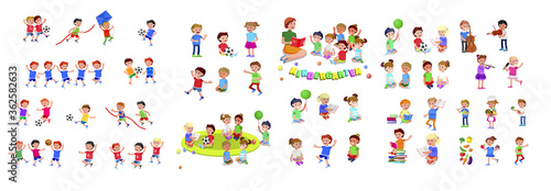 Vector for Celebration children day, fun child.