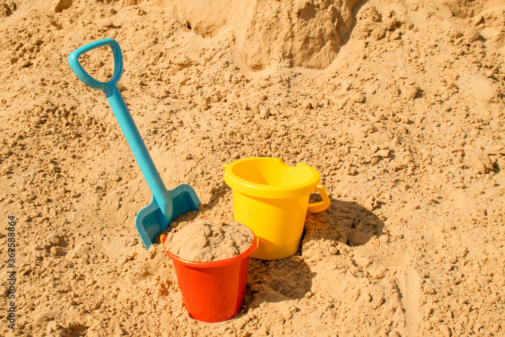 Fine river sand with toys for children's sandboxes Fine river sand with toys for children's sandboxes