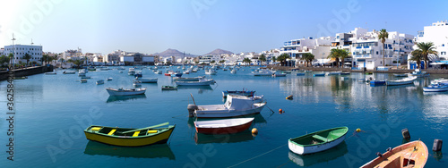 Marina in Arrecife, Lanzarote, Spain photo