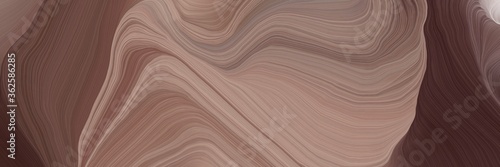 unobtrusive elegant modern curvy waves background design with pastel brown, very dark magenta and rosy brown color
