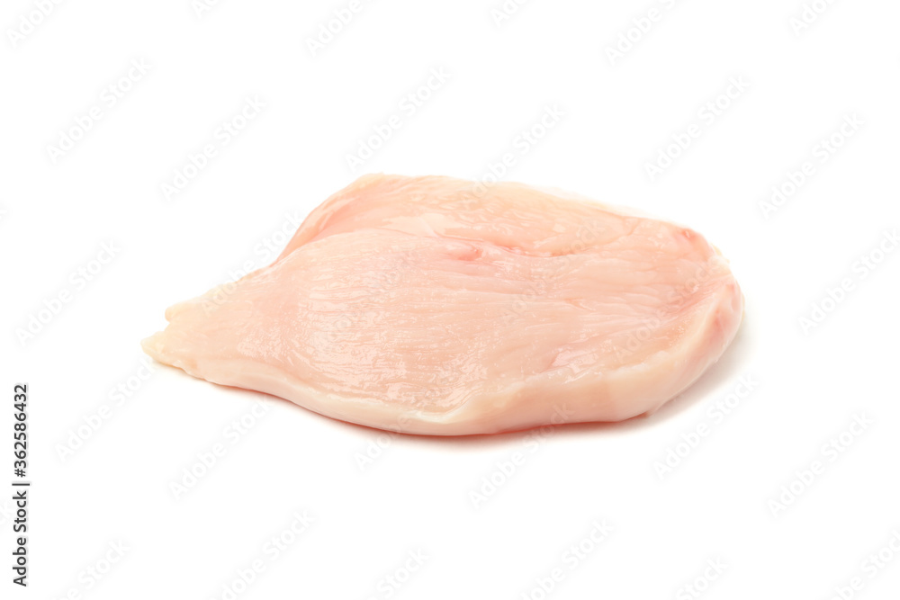 Raw chicken meat isolated on white background Raw chicken meat isolated on white background