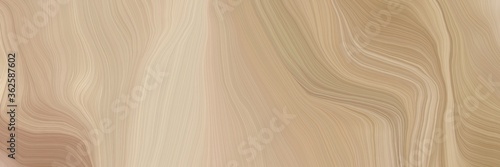 unobtrusive header with elegant modern soft curvy waves background design with tan, pastel gray and pastel brown color