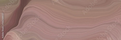 inconspicuous banner with elegant curvy background illustration with gray gray, old mauve and rosy brown color