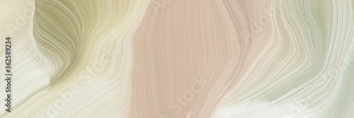 unobtrusive colorful curvy background illustration with pastel gray, beige and dark khaki color