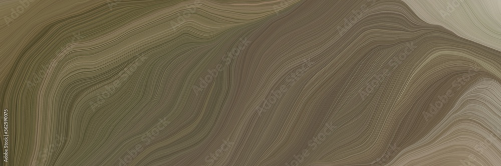 Obraz premium unobtrusive colorful modern soft swirl waves background design with pastel brown, rosy brown and dark slate gray color