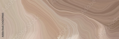 unobtrusive colorful modern soft swirl waves background design with rosy brown  pastel brown and pastel gray color