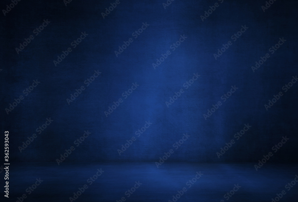 Blue empty room for design background Blue empty room for design background