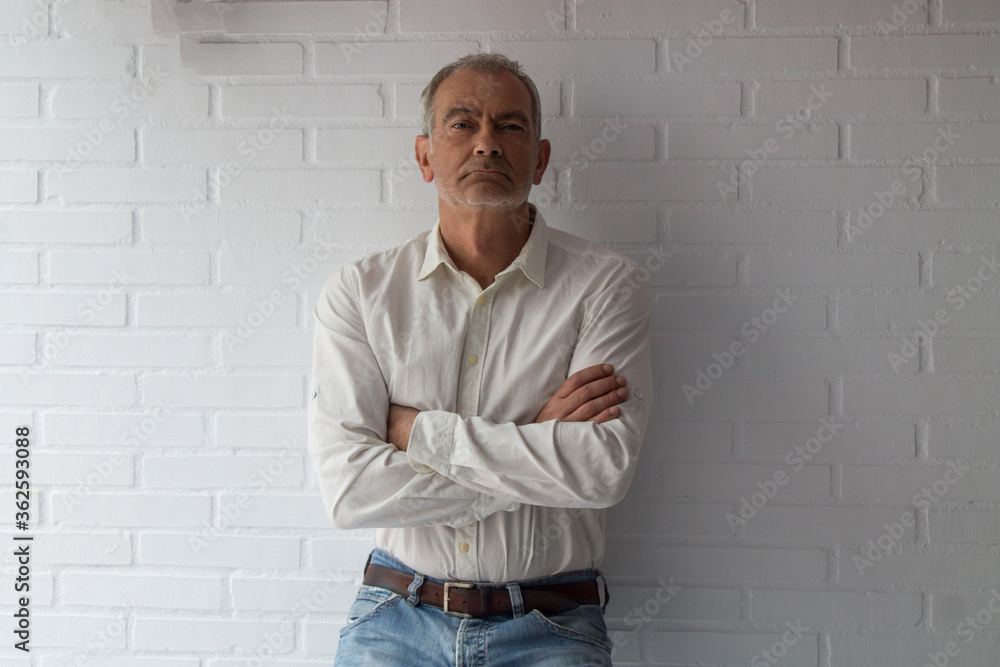 portrait of attractive mature man portrait of attractive mature man