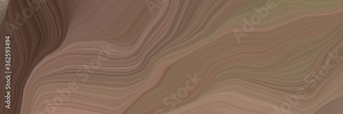 inconspicuous header with colorful modern soft swirl waves background illustration with pastel brown, old mauve and rosy brown color © Eigens