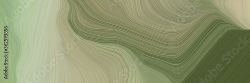 unobtrusive elegant curvy swirl waves background illustration with dark sea green, gray gray and dark olive green color