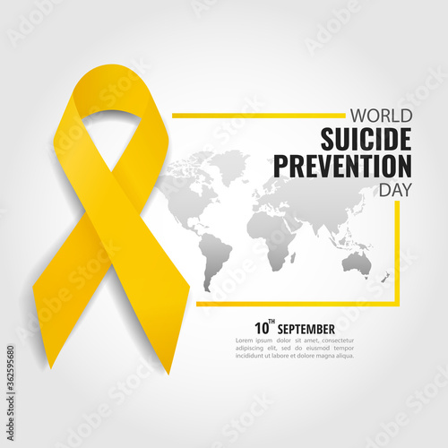 Vector Illustration of world suicide prevention day
