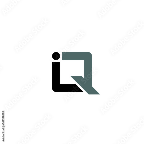 Letter IQ logo / icon design