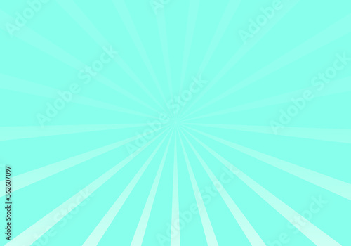 Radial stripes background. Trendy blue and yellow striped background. Soft backdrop with gradient for wallpaper, cover and sun template. Light line, abstract sun ray burst. Vector illustration art