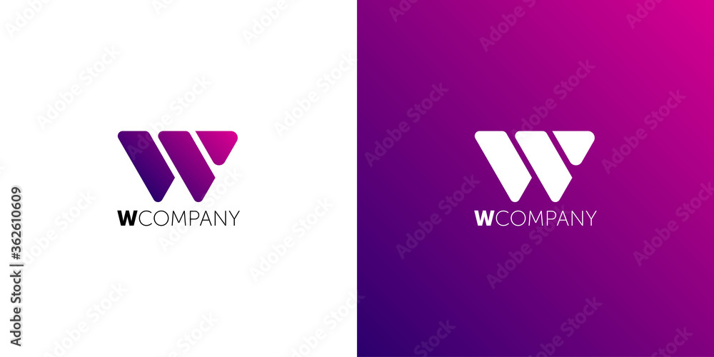 Letter W Abstract Logo Symbol. logo w Stock Vector | Adobe Stock