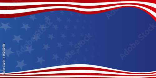 Background with USA painted flag. America Background
