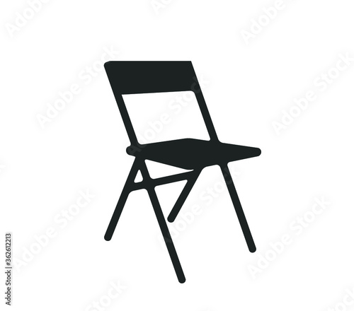 Chair icon. chair vector.  Folding chair vector photo