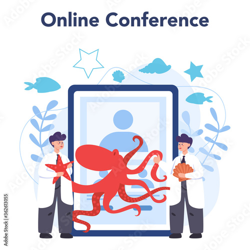 Oceanologist online service or platform. Practical studying all