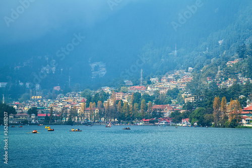 Beautiful landscape of Himalayan hill station Nainital, Uttarakhand, India photo