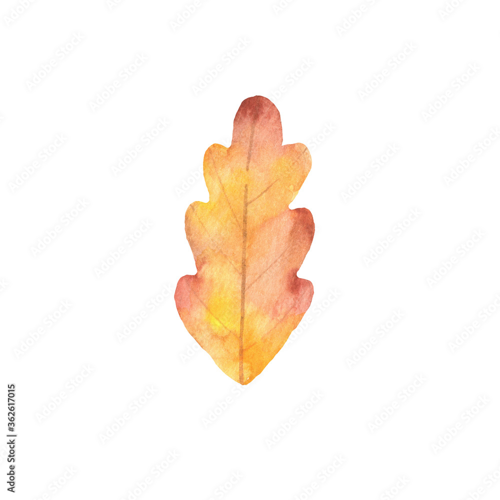 Obraz premium watercolor autumn leaves Watercolor autumn leaves. Watercolor autumn leaves.