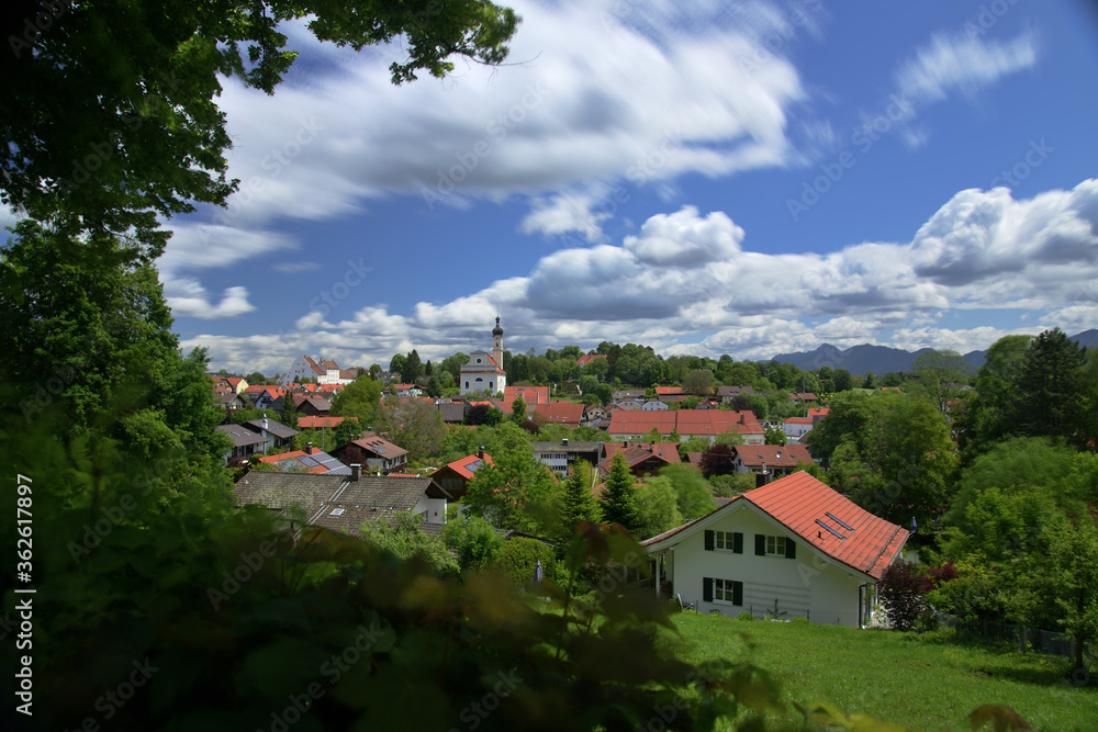 Malerblick auf Murnau am Staffelsee