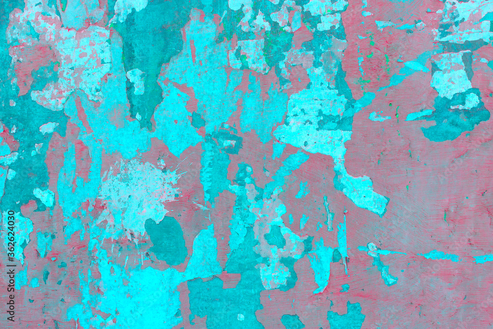 Old concrete wall covered with colorful paint Old concrete wall covered with colorful paint
