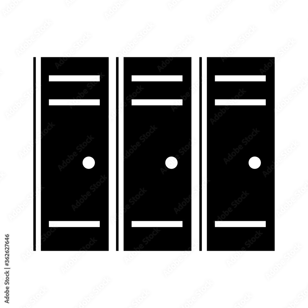 american football lockers sport professional and recreational silhouette design icon american football lockers sport professional and recreational silhouette design icon