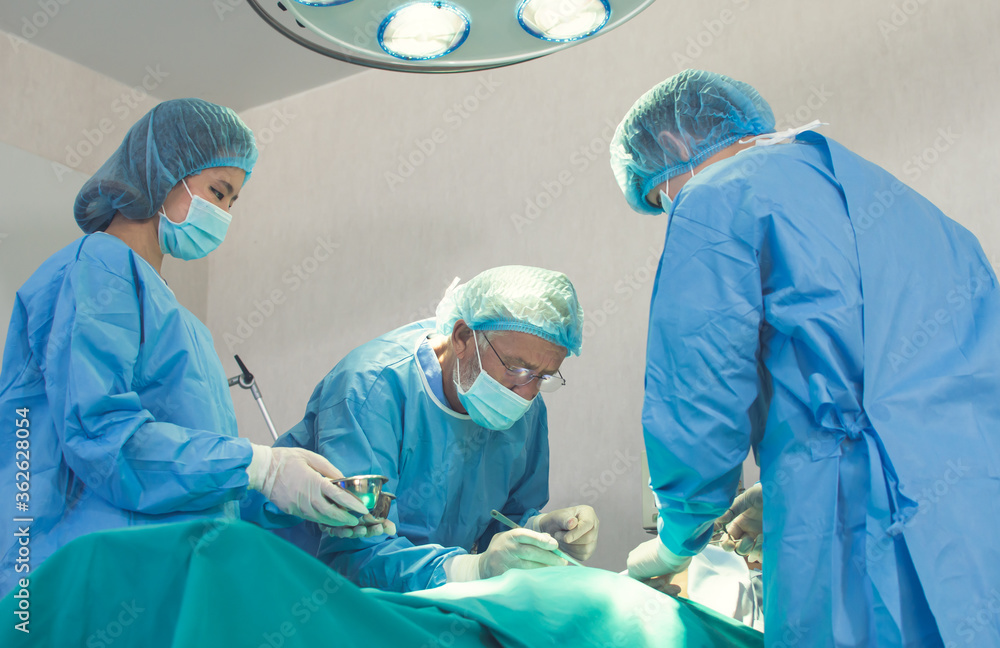 Medical team doing surgical operation at hospital Medical team doing surgical operation at hospital
