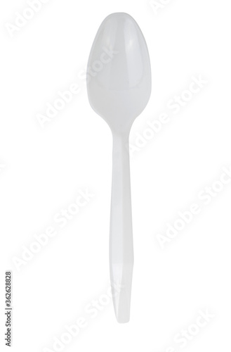 natural plant fiber spoon on white background