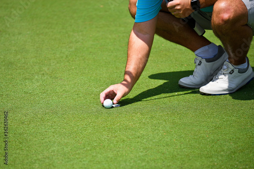 Young Man Playing Golf