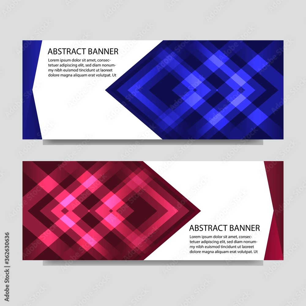 abstract modern web banner template design for your promotion