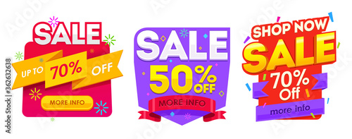 Sale banner, badges, design vector illustration. Badges vector discount