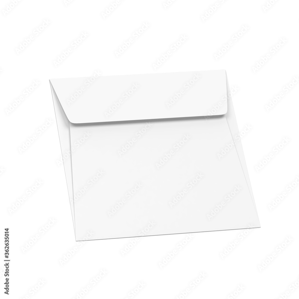 Blank paper square envelope mockup Blank paper square envelope mockup