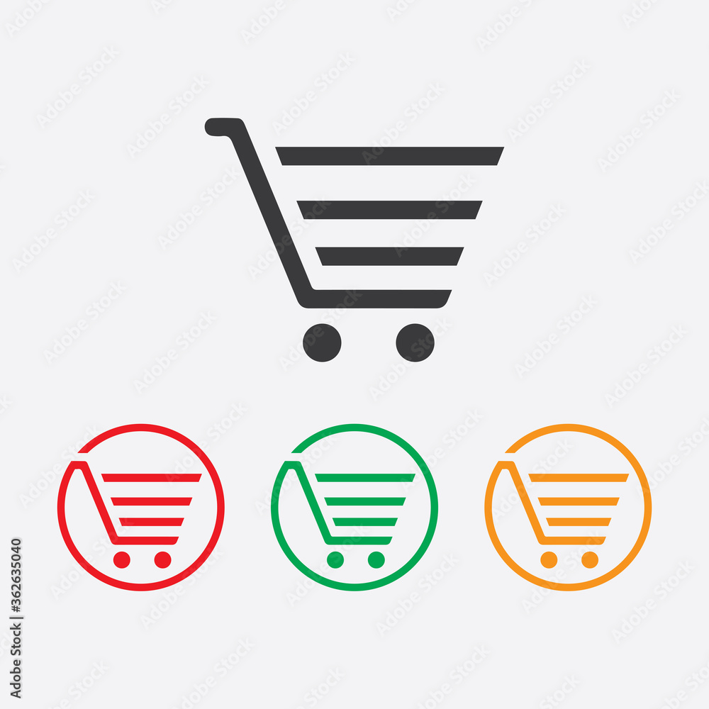 Shop, store basket vector icon Template Shop, store basket vector icon Template