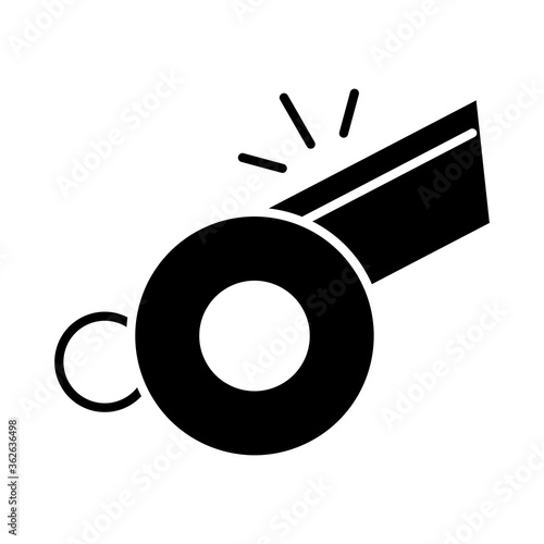 american football referee whistle game sport professional and recreational silhouette design icon