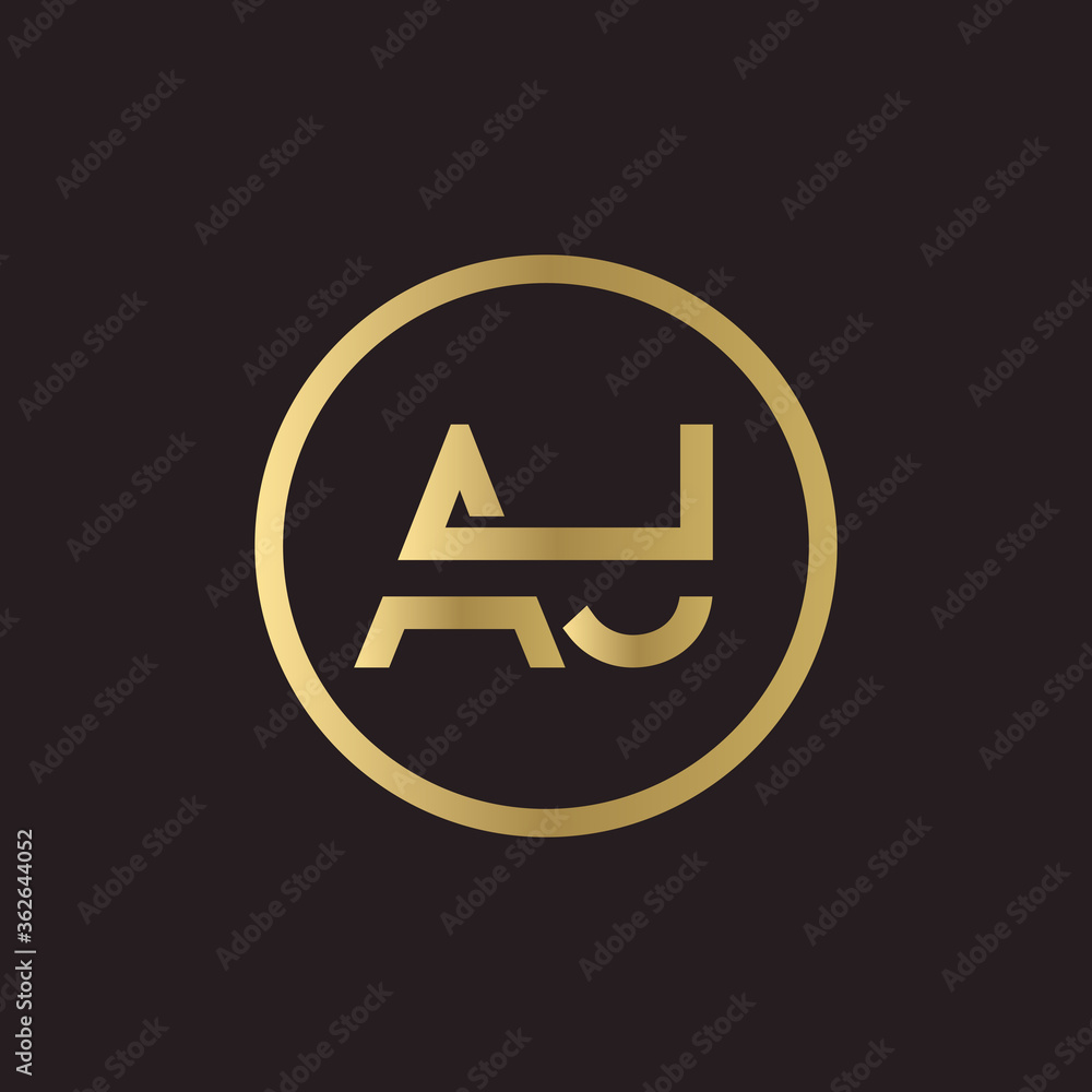 AJ Logo Design Business Typography Vector Template. Creative Linked Letter AJ Logo Template. AJ Font Type Logo AJ Logo Design Business Typography Vector Template. Creative Linked Letter AJ Logo Template. AJ Font Type Logo