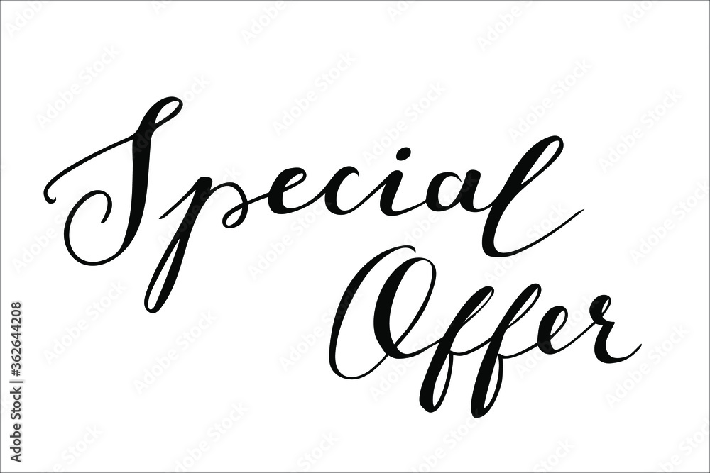 Special Offer hand lettering for marketing and advertising Special Offer hand lettering for marketing and advertising