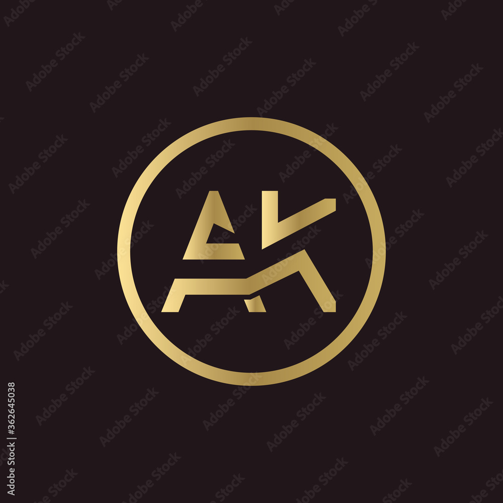 AK Logo Design Business Typography Vector Template. Creative Linked Letter AK Logo Template. AK Font Type Logo AK Logo Design Business Typography Vector Template. Creative Linked Letter AK Logo Template. AK Font Type Logo
